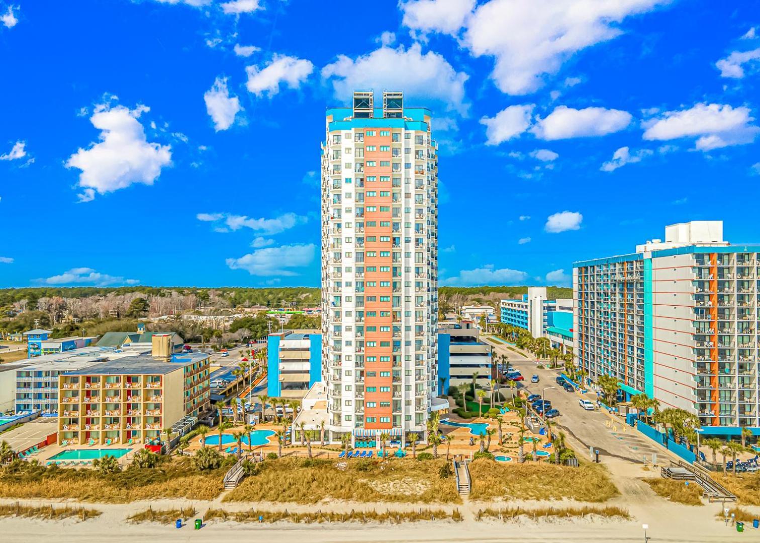 אפרטהוטל מירטל ביץ' Good Time Charlies Oceanfront Retreat מראה חיצוני תמונה